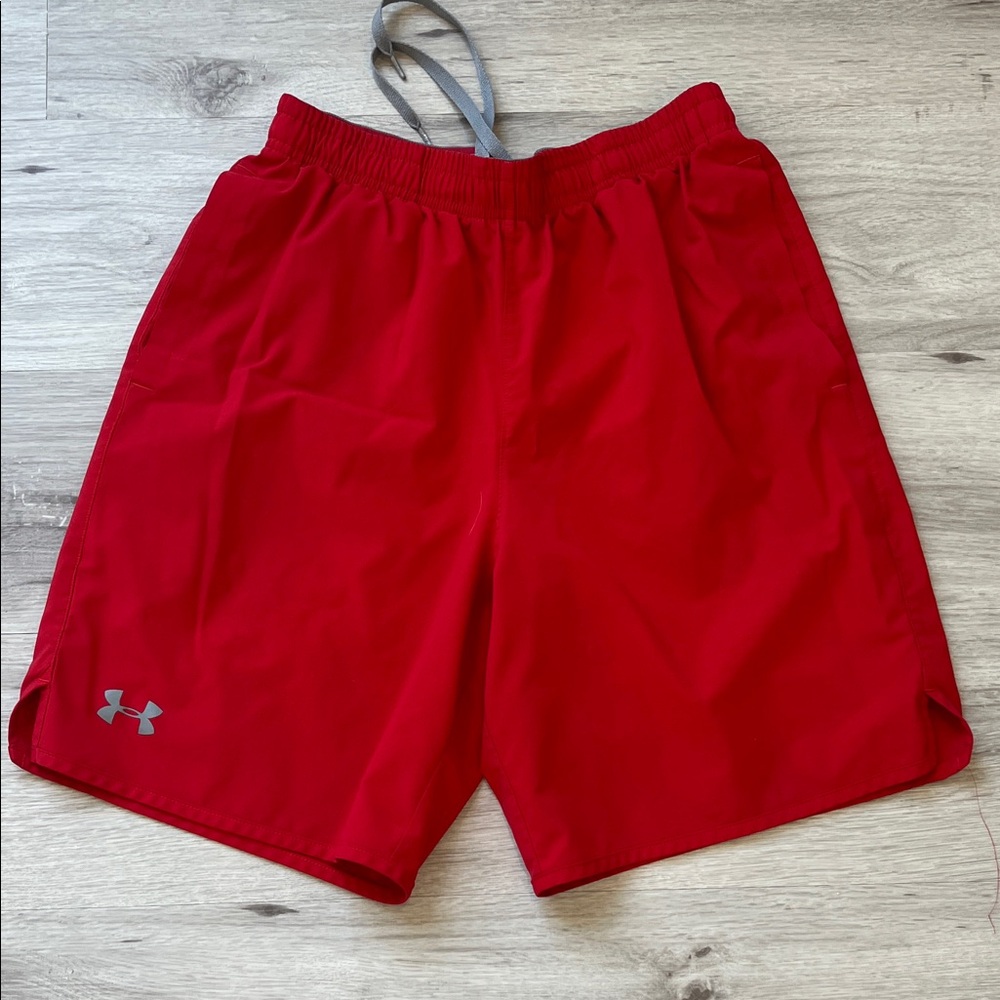 Under Armour Men's Vibrant Red Athletic Shorts